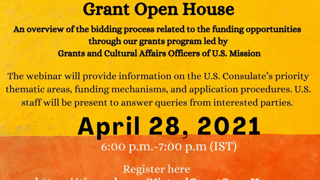 Grant Open House event on Wednesday, April 28, 2021