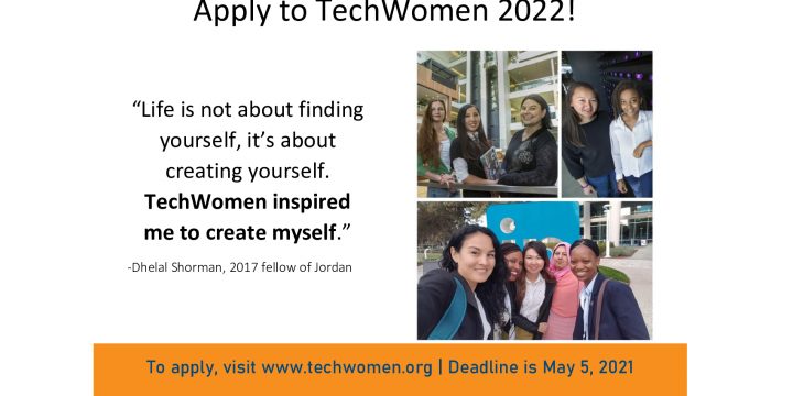 Apply for the 2022 TechWomen program